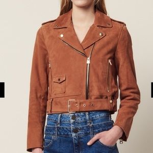 Sandro suede jacket w/ tags